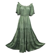 Boho off shoulder maxikleid - boho, off-shoulder