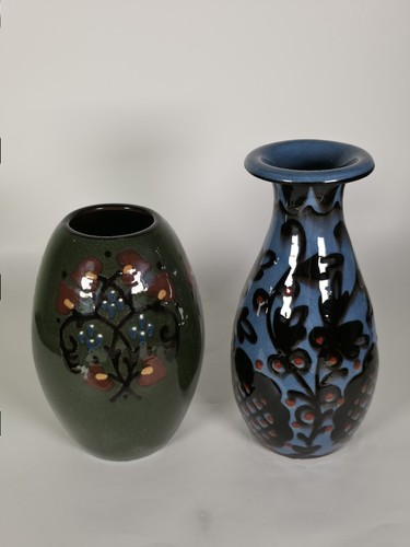Vase blüten und ranken - 2x,