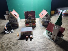 Konvolut H0 Häuser Vollmer Auhagen Faller für Modellbahn sehr gut gebaut