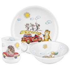 Seltmann Weiden Kinderporzellan Set FLINKE FLITZER 3 teilig
