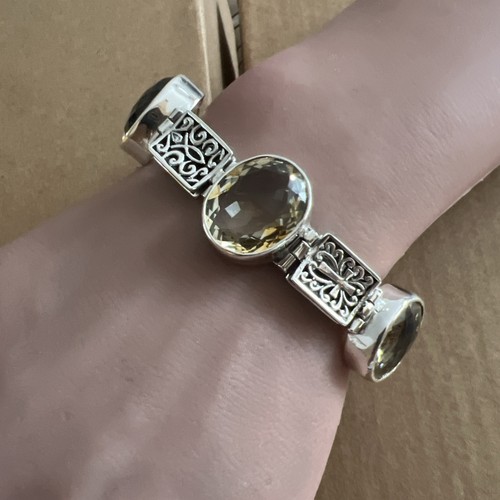 Sterling silber grob citrin - silber,