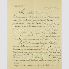 Tiemann, Walter. Brief an den den Maler Hans Otto Orlowski.