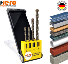 HERO Allzweckbohrer Fliesenbohrer Universalbohrer Satz 4tlg Granitbohrer 4/6/8mm