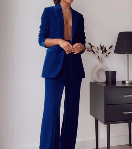 Zara smoking blazer tintenblau - zara,