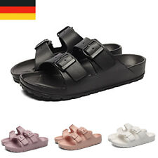 Herren Damen Pantoletten Badeschuhe Sandalen Gartenschuhe Hausschuhe Slippers DE