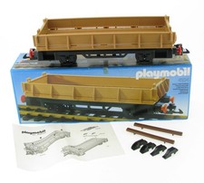 PLAYMOBIL 4104 V2 Niederbordwagen Güterwagen in OVP Waggon Eisenbahn Güterzug