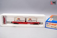 Roco H0 47001 Taschenwagen mit Container Schenker DB OVP | Z-748