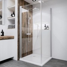 Schulte Duschkabine Drehtür Duschabtrennung Dusche ESG Glas 90x90 80x80