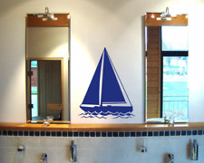 Segelyacht Wandtattoo Segelschiff  25 Farben 7 Größen Wandaufkleber Wandsticker