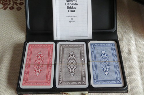 Set spielkarten rommé - spielkarten,