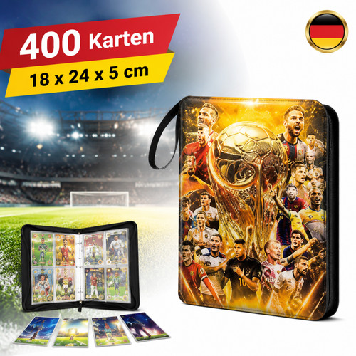 Sammelheft 400 karten leder - sammelheft,