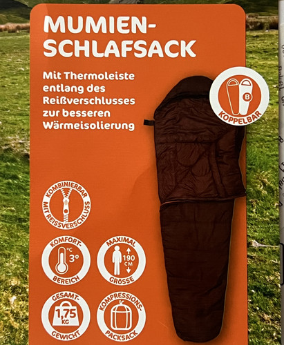 Xxl mumien schlafsack c - xxl, mumien-schlafsack