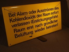 Blechschild, Groß 60x30cm,Antik,Vintage,Warnschild, Emaille, Kaminofen Blickfang