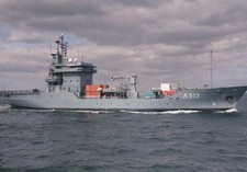 Bundesmarine Deutsche Marine Kriegsschiff Tender RHEIN A513 Elbe-Klasse Feldpost