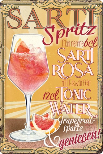 Blechschild sarti spritz - sarti,