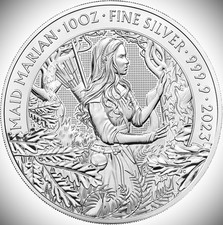 10 Unzen-Silbermünze MAID