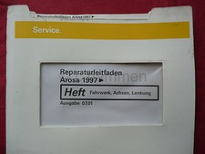 Reparaturleitfaden Seat Arosa Fahrwerk Achsen Lenkung Radaufhängung Servo Airbag