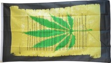 Fahne Hanf Schriftrolle Flagge