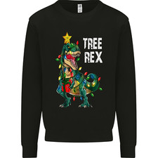 Tree Rex T-Rex Lustige Weihnachten Dinosaurier Herren Sweatshirt Pulli