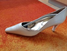 Damenpumps,  Gr. 7.5, Elfenbeinfarben