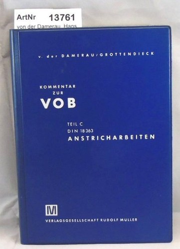 Kommentar zur vob teil c - vob,
