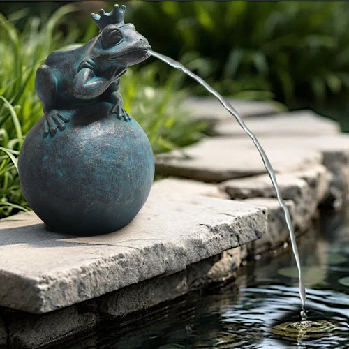 Solar froschkönig teichfigur - solar,