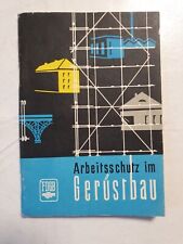 Fachbuch Arbeitsschutz im Gerüstbau FDGB Bundesvorstand DDR