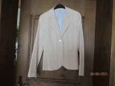Damen Jacke, Blaser  Größe  38  Farbe Hellbraune und  Beige  Streifen Elegant