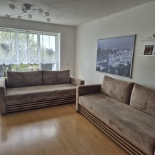 2 Stück Verwandlungssofa RETHO (mit Schlaffunktion und Bettkasten)