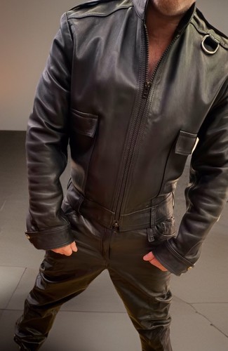Mister leather biker - b, jacke