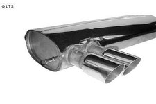 BASTUCK Sportauspuff Endschalldämpfer VW Bora Typ 1J 2.8l V6 4 Motion 2x76mm