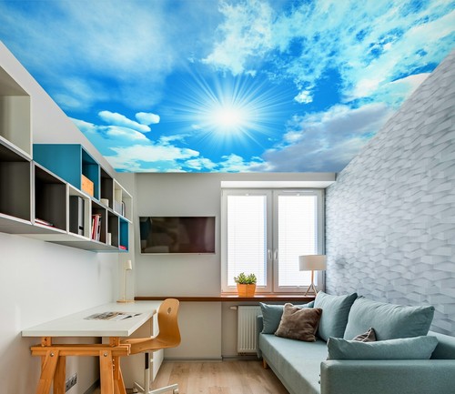 Blauer himmel h2233 decke - blauer,