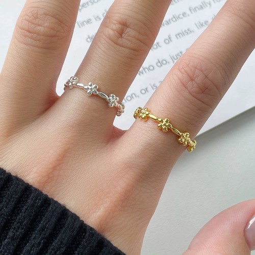 Damen ring blumen - damen, verstellbar