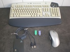 Logitech Cordless iTouch Set,Keyboard + MouseMan Wheel + Receiver USB + PS/2