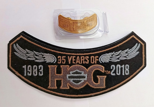 2018 hog aufnäher - aufnäher, patch