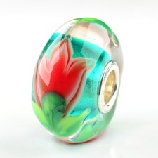Trollbeads tulpe ooak - tulpe,