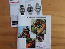 Breitling 1969 Katalog Prospekt booklet Navitimer Cosmonaute Chronomat reprint