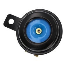 Premium Motorrad Hupe 6V schwarz blau 65mm Metall E-geprüft Motorrad Quad Roller