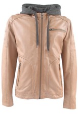 Herren lederjacke bikerjacke - lederjacke,