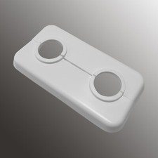 Abdeck Doppelrosetten für HEIZKÖRPER Heizungsrohr Kupferrohr ROSETTE 15-21,3