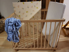 Fabimax Baby-Laufgitter/Laufstall aus Holz 75x100 cm
