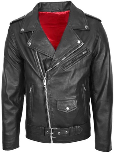 Mens motorcycle red leather - motorcycle,