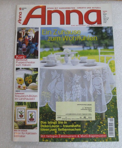 Handarbeitsheft anna burda - handarbeitsheft,