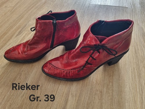 Rieker damen stiefelette rot - rieker,
