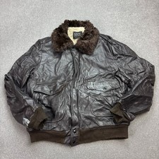 Leder Fliegerjacke Erwachsene mittelbraun Flieger Bomber Militär Flug Herren*