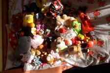 30 Kuscheltiere Sammlung Teddys Handpuppen große und kleine