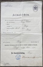 Heimatschein deutsches reich - heimatschein,