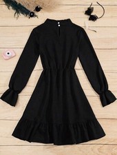 Stand Kragen Rüschen Saum