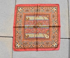 ETRO * Einstecktuch 100 % Seide Rot gemustert - NEU