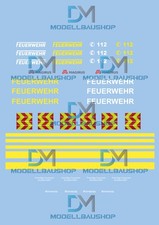 Feuerwehr decal 87 - decal, 1:87